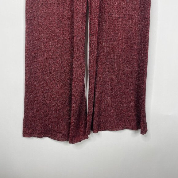 2/$30 ZARA Knit Wide Leg Pullon Palazzo Pants Elastic Waist Red Medium #5737 - Picture 6 of 12